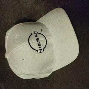 White Nissan Hat